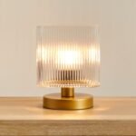 Outlet - Edworth 20cm Table Lamp - Clear Glass