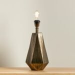 Elcombe Bronze Lamp with Coningsby White Shade - 35cm - Image 4