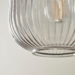 Elland 20cm Triple Glass Pendant Lights - Chrome - Image 4