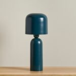 Eltham 39cm Metal Table Lamp - Teal - Image 3