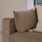 Outlet - Emily 3 Seater Sofa - Driftwood with Dark Oak Legs - Image 2