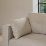 Emily 2 Seater Sofa - Soft Beige with Pale Oak Legs - Image 3