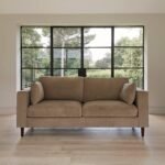 Outlet - Emily 3 Seater Sofa - Driftwood with Dark Oak Legs - Image 3