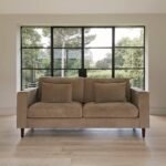 Outlet - Emily 3 Seater Sofa - Driftwood with Dark Oak Legs - Image 7