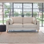 Emily 3 Seater Sofa - Sand with Pale Oak Legs - Image 2