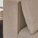 Emily 2 Seater Sofa - Sand with Pale Oak Legs - Image 4