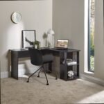 Outlet - Logan Swivel Chair - Black with Black Legs - Image 2