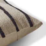 Evedon 50x50cm Cotton Cushion Cover - Black & Natural - Image 3