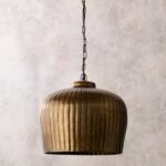 Outlet - Elcombe Large Metal Light Pendant  - Bronze - Image 2
