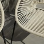 Eli Beige Rope Garden Chairs - Set of 2 - Image 4