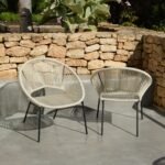 Eli Beige Rope Garden Chairs - Set of 2 - Image 3