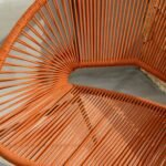 Eli Burnt Orange Rope Garden Chairs - Set of 2 - Image 2