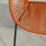 Eli Burnt Orange Rope Garden Chairs - Set of 2 - Image 4
