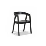 Amelia Black Oak Oval Extending Dining Table Set - 4 Seater - Ella Black Oak Carver Chairs - Image 11