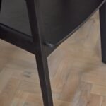 Amelia Black Oak Extendable Oval Dining Table Set - 6 Seater - Ella Black Oak Armchairs - Image 6