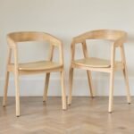 Outlet - Ella Carver Chairs - Set of 2 - Whitewash Oak