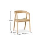Outlet - Ella Carver Chairs - Set of 2 - Whitewash Oak - Image 9