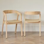 Outlet - Ella Carver Chairs - Set of 2 - Whitewash Oak - Image 3