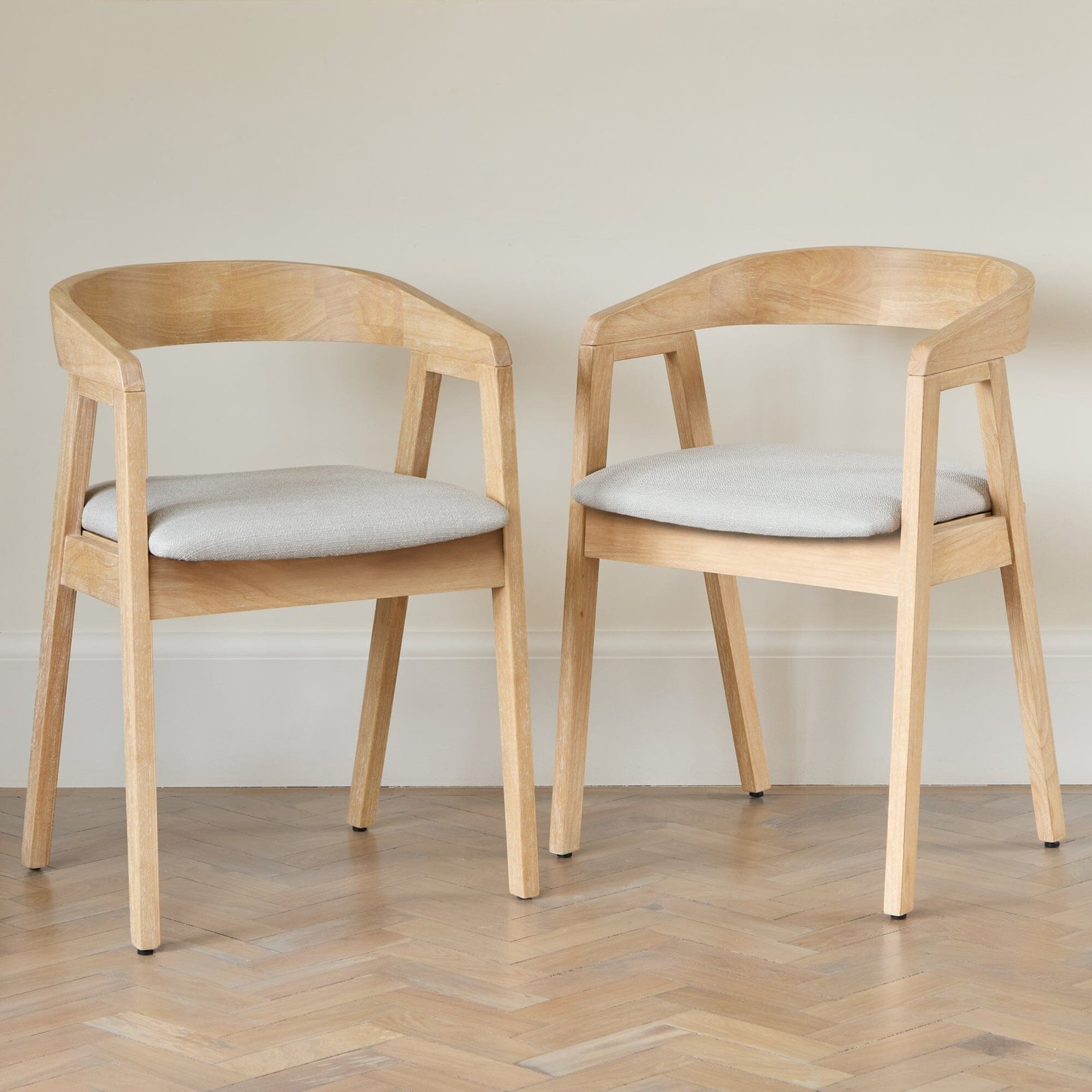 Ella_Carver_Dining_Chairs_Set_of_2_Whitewash_Oak_Fawn_Linen-13_b030aba1-267e-46d7-9ac9-bb14d5b81301 Ella Fawn Linen Dining Armchairs - Set of 2 - Whitewash Oak Legs - Image 1
