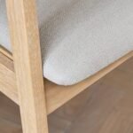 Ella Fawn Linen Dining Armchairs - Set of 2 - Whitewash Oak Legs - Image 3