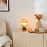 Elland 22.5cm Glass Table Lamp - Champagne & Gold - Image 5