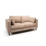 Outlet - Emily 2 Seater Sofa - Driftwood with Dark Oak Legs - Image 9