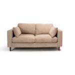 Outlet - Emily 2 Seater Sofa - Driftwood with Dark Oak Legs - Image 8
