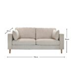 Outlet - Emily 3 Seater Sofa - Sand - Image 6