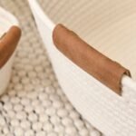 Eynsford Rectangular Baskets - Set of 4 - White - Image 4