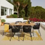 Hemsby 160 x 230cm Garden Rug - Yellow - Image 2