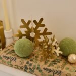 Falun 10cm Metal Snowflake Ornament - Gold - Image 3