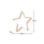 Falun Metal Standing Star Ornament - Set of 2 - Gold - Image 12