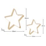 Falun Metal Standing Star Ornament - Set of 2 - Gold - Image 14