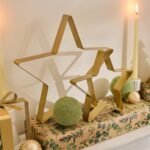 Falun Metal Standing Star Ornament - Set of 2 - Gold - Image 2