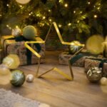 Falun Metal Standing Star Ornament - Set of 2 - Gold - Image 5