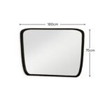Outlet - Farleigh Large Black Wooden Mirror - Image 4