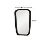 Farleigh Small Black Wooden Mirror - Image 6