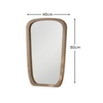 Farleigh Small Whitewash Wooden Mirror - Image 7
