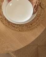 Farren Whitewash Oval Dining Table - Image 5