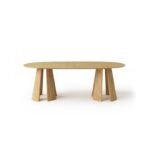 Farren Whitewash Oval Dining Table Set - 6 Seater - Tilly Dining Chairs - Whitewash Oak Legs - Image 11