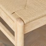 Priya Whitewash Dining Table Set - 4 Seater -  Faye Whitewash Oak Dining Chairs - Image 7