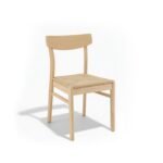 Willow Whitewash Oak Oval Dining Table Set - 6 Seater - Faye Dining Chairs - Whitewash Oak Legs - Image 14