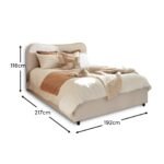 Finola Super King Ottoman Bed - Ivory - Image 11