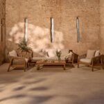 Fiona 5 Seater Garden Conversation Set - White Acacia - Image 3