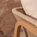 Fiona 5 Seater Garden Conversation Set - White Acacia - Image 6