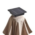 Fira Square 2.5m Cappuccino LED Cantilever Parasol with Octagonal Parasol Base - Image 5