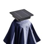 Fira Square 2.5m Dark Blue LED Cantilever Parasol with Octagonal Parasol Base - Image 5