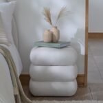Outlet - Fleur Ottoman Footstool - Chalk White Boucle - Image 6
