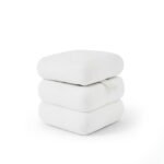 Outlet - Fleur Ottoman Footstool - Chalk White Boucle - Image 8