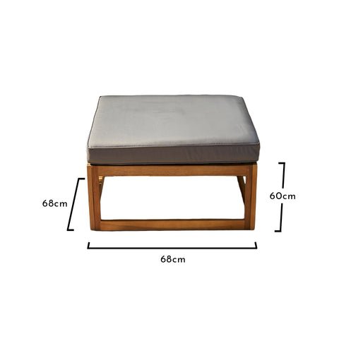 Rowan Wooden Garden Double Outdoor Sofa Bed